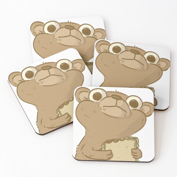 Item preview, Little happy bear eating a sandwich designed and sold by Eulalie8.
