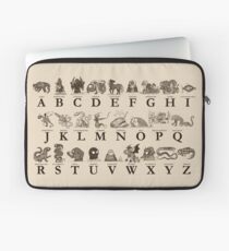 Sea Monster Alphabet Laptop Sleeve