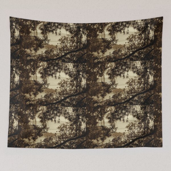 Item preview, Sea view through pines, sepia designed and sold by paulboizot.
