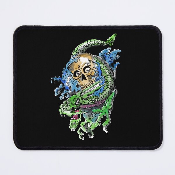 Item preview, Watercolour dragon and skull designed and sold by SilentlyRob668.