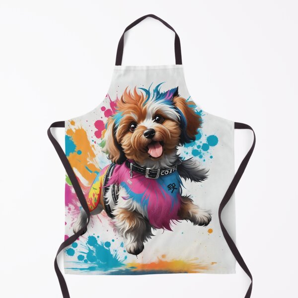 Item preview, Splash of Pawsitivity: Vibrant Cavoodle Dog Art designed and sold by Blekarn.