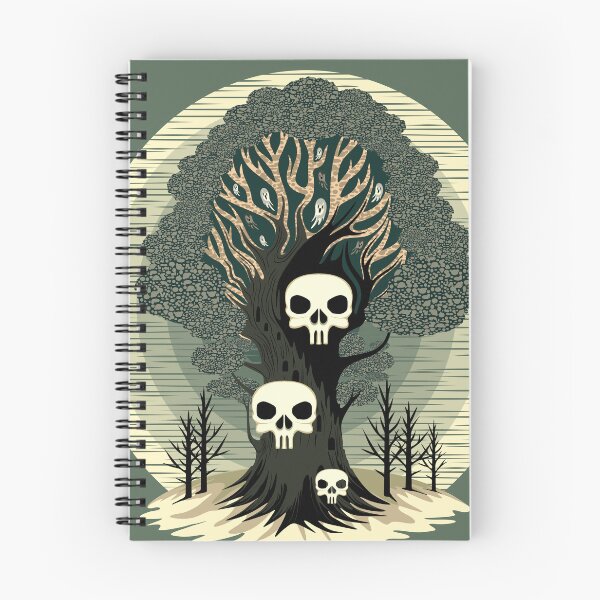 Item preview, Evil Spirits Tree with skulls and Ghosts designed and sold by BluedarkArt.