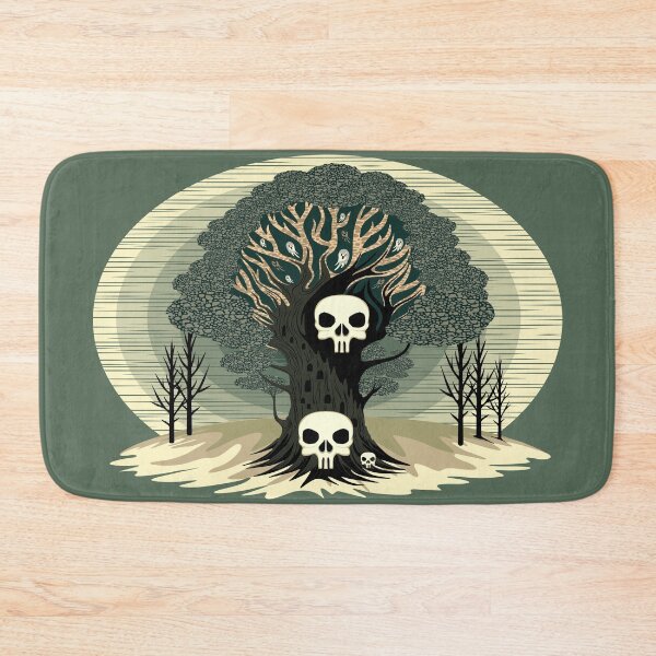 Item preview, Evil Spirits Tree with skulls and Ghosts designed and sold by BluedarkArt.