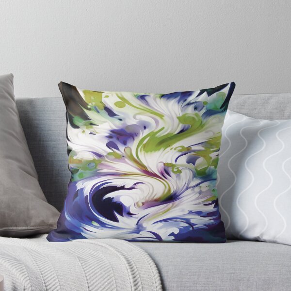 Item preview, Abstract Twists and Swirls in blue and yellow designed and sold by deniselynnimage.