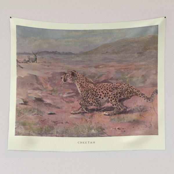Item preview, Vintage Cheetah Painting (1909) designed and sold by BravuraMedia.