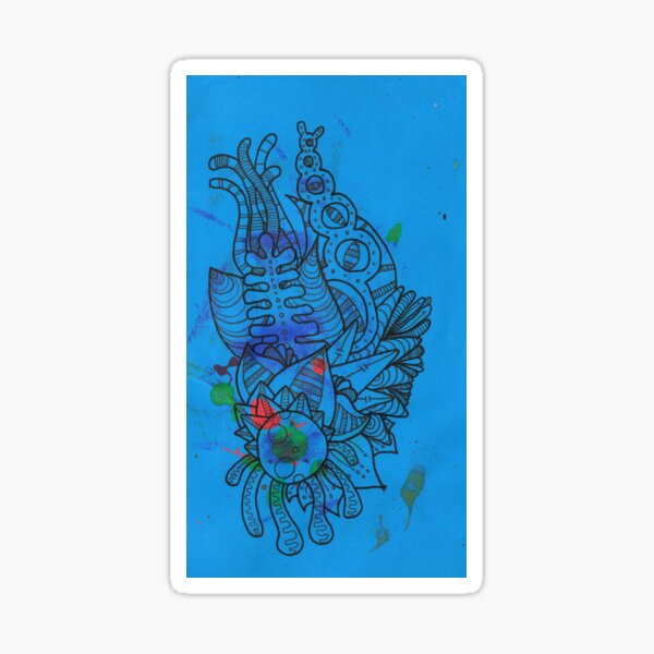 Item preview, Ink Stain on Blue Paper designed and sold by TakoraTakora.