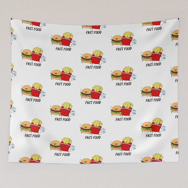 Item preview, Fast Food Funny Burger Fries Puns  designed and sold by punnybone.