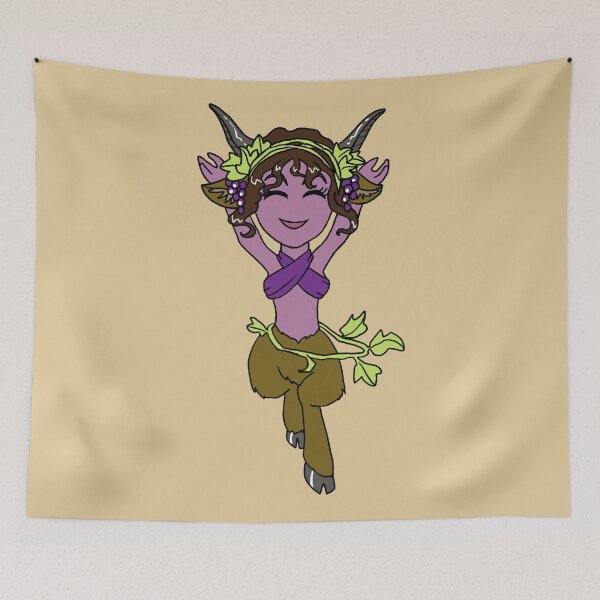 Item preview, Dancing Female Satyr Playing Flute Girl CHIBI SD MONSTER GIRLS Series I designed and sold by angelasasser.