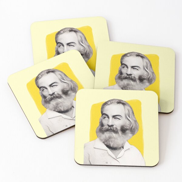 Item preview, American Poet Walt Whitman - yellow - illustration  designed and sold by Litstoy.