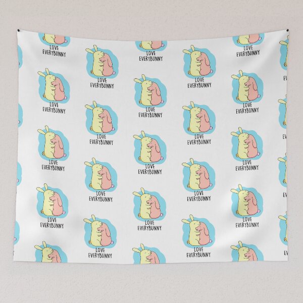Item preview, Love Every Bunny Funny Rabbit Puns  designed and sold by punnybone.