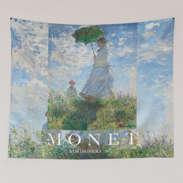 Item preview, Claude Monet's Madam Monet and her son by claude monet posters (1875) designed and sold by AndromedaWeb.