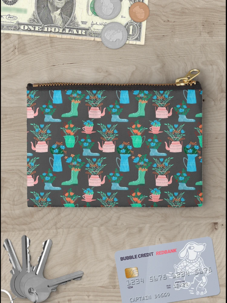 Thumbnail 3 of 4, Zipper Pouch, Spring Secret designed and sold by GrayCatGraphics.