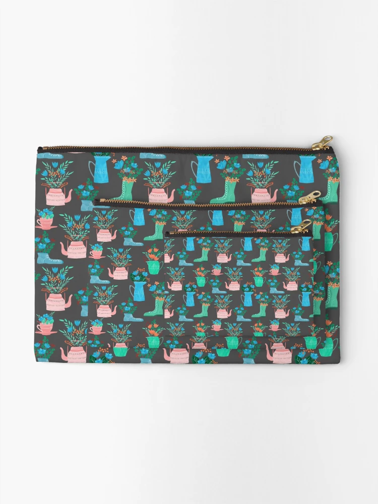 Thumbnail 2 of 4, Zipper Pouch, Spring Secret designed and sold by GrayCatGraphics.
