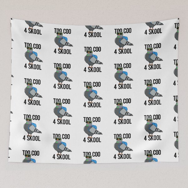 Item preview, Too Coo 4 Skool Funny Pigeon Puns   designed and sold by punnybone.
