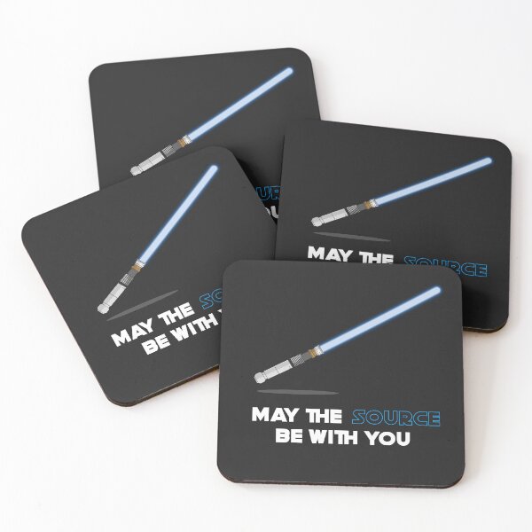 Item preview, Copy of May the source be with you(blue) designed and sold by Code  Monkeys.