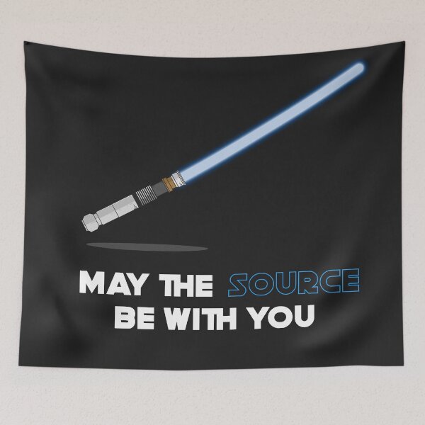 Item preview, Copy of May the source be with you(blue) designed and sold by Code  Monkeys.
