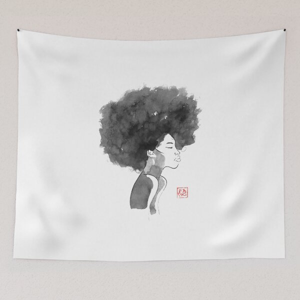 Aperçu de l'œuvre afro hair cut créée et vendue par pechane.