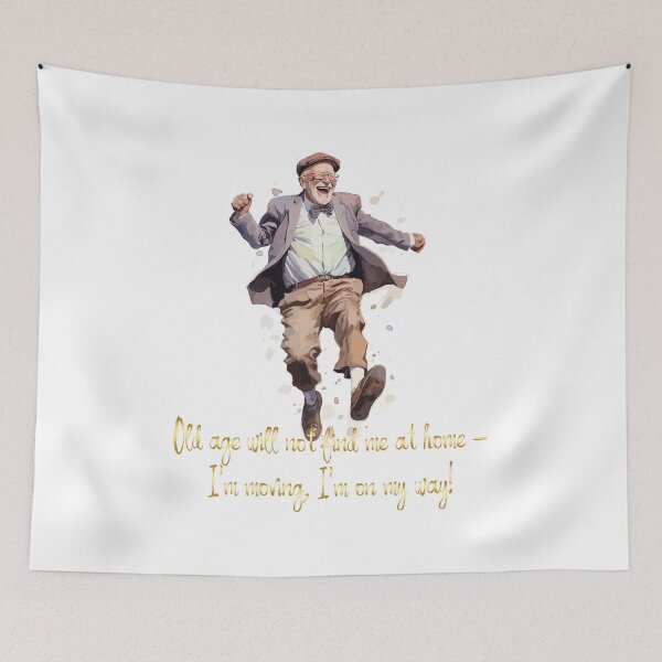 Item preview, Old age will not find me at home designed and sold by CatCoconut-Art.