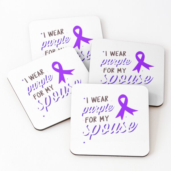 Item preview, Crohns and Colitis awareness purple ribbon - I wear purple for my spouse  designed and sold by Rodayna Elnaggar.