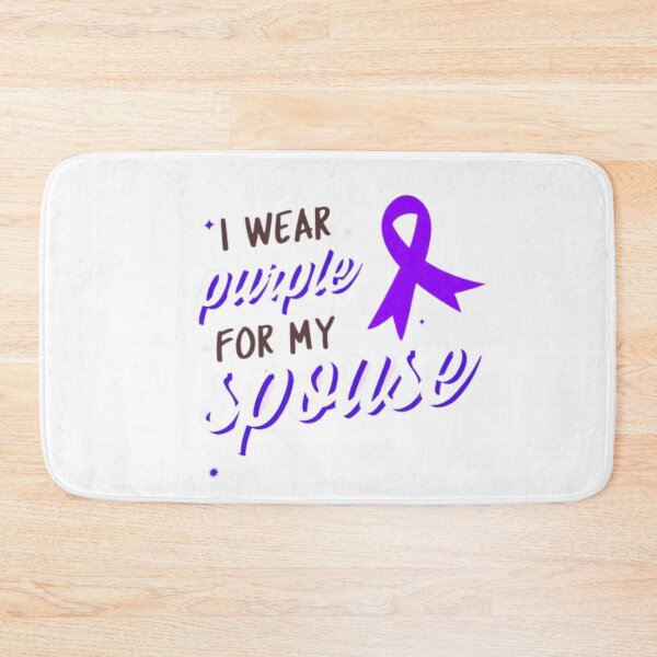 Item preview, Crohns and Colitis awareness purple ribbon - I wear purple for my spouse  designed and sold by Rodayna Elnaggar.