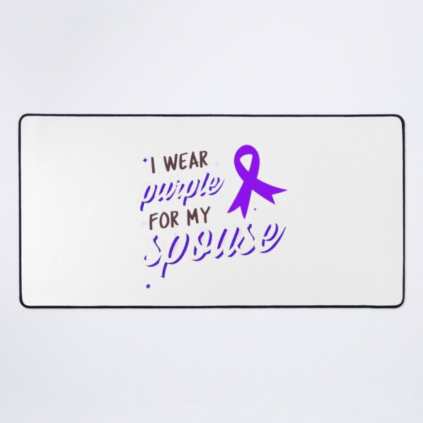 Item preview, Crohns and Colitis awareness purple ribbon - I wear purple for my spouse  designed and sold by Rodayna Elnaggar.