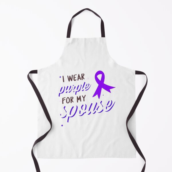 Item preview, Crohns and Colitis awareness purple ribbon - I wear purple for my spouse  designed and sold by Rodayna Elnaggar.