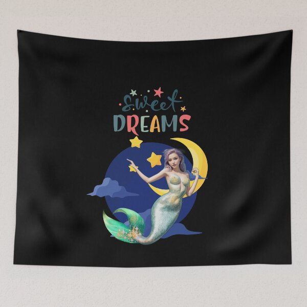 Item preview, Dulces Sueños Negros Sirenas Merfolk Sirena designed and sold by SirenasWorld.