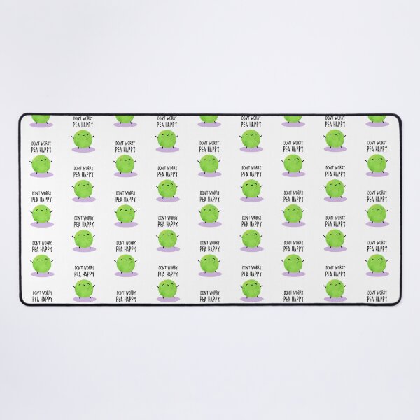 Item preview, Don't Worry Pea Happy Funny Pea Puns  designed and sold by punnybone.