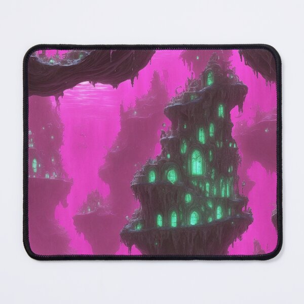 Item preview, Fantasy World Magical Aliens Underwater Caves Pink designed and sold by SassyArtistry.