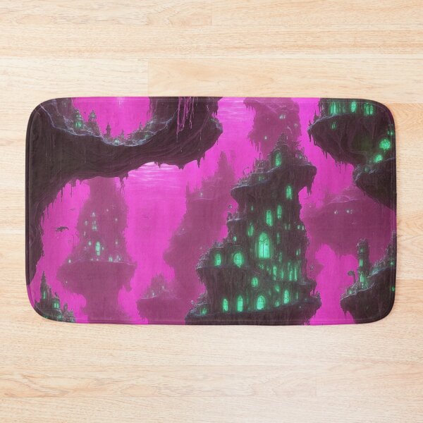 Item preview, Fantasy World Magical Aliens Underwater Caves Pink designed and sold by SassyArtistry.