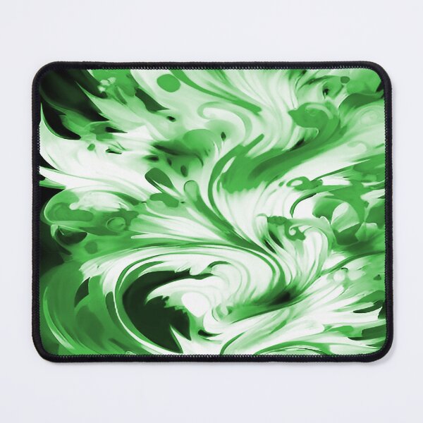 Item preview, Abstract Fire in Colors of Solid Green designed and sold by deniselynnimage.