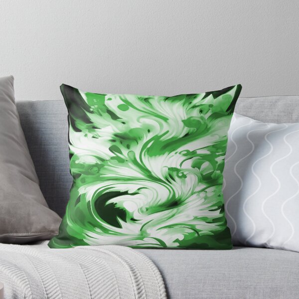 Artikelvorschau, Abstract Fire in Colors of Solid Green entworfen und verkauft von deniselynnimage.
