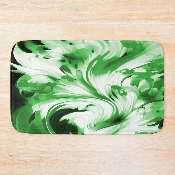 Item preview, Abstract Fire in Colors of Solid Green designed and sold by deniselynnimage.