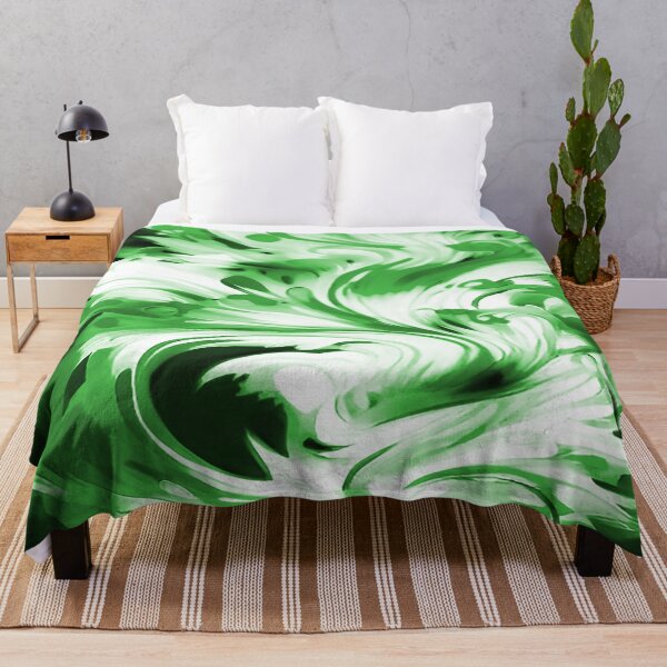 Item preview, Abstract Fire in Colors of Solid Green designed and sold by deniselynnimage.