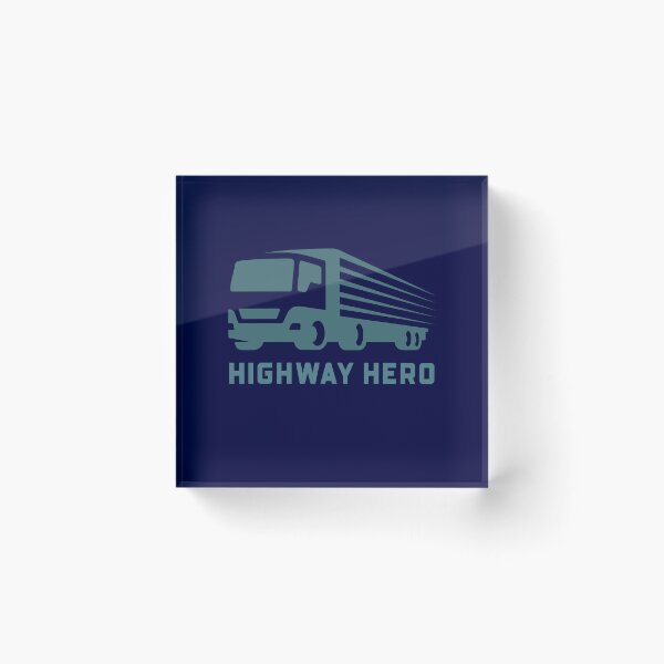 Item preview, Trucker Highway Hero Design - Blue Logo designed and sold by SpringEternal.