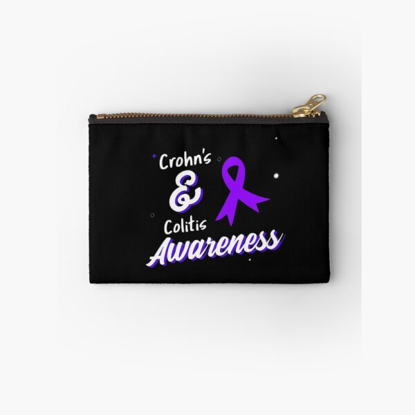 Item preview, Crohns and Colitis awareness purple ribbon - Support Crohns and colitis inflammatory bowel disease designed and sold by Rodayna Elnaggar.