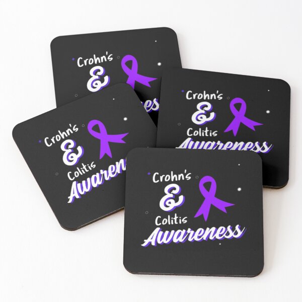 Item preview, Crohns and Colitis awareness purple ribbon - Support Crohns and colitis inflammatory bowel disease designed and sold by Rodayna Elnaggar.