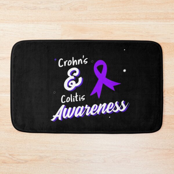 Item preview, Crohns and Colitis awareness purple ribbon - Support Crohns and colitis inflammatory bowel disease designed and sold by Rodayna Elnaggar.