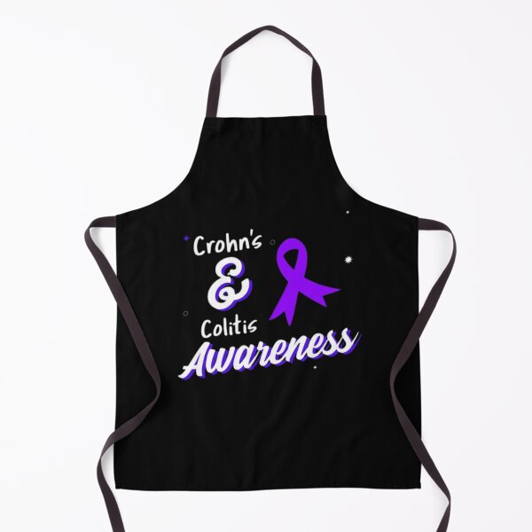 Item preview, Crohns and Colitis awareness purple ribbon - Support Crohns and colitis inflammatory bowel disease designed and sold by Rodayna Elnaggar.