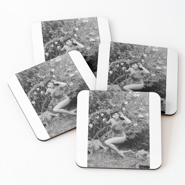 Item preview, Bettie And Two Leopards Poster designed and sold by xembat-xembut.