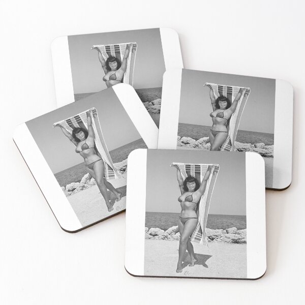 Item preview, Beauty Bettie In Beach View Poster designed and sold by xembat-xembut.