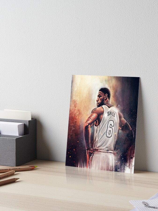 LeBron James Jersey | Art Board Print