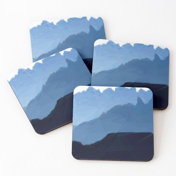 Item preview, Mountains receding into the distance. designed and sold by EdgyEdgeArt.