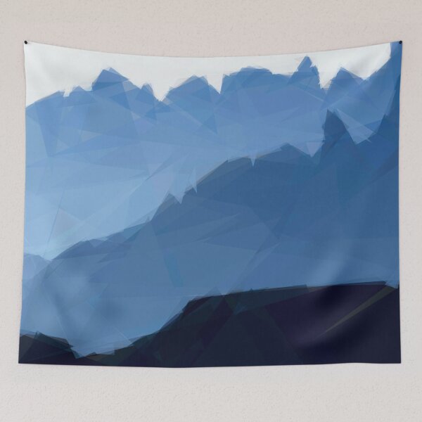 Item preview, Mountains receding into the distance. designed and sold by EdgyEdgeArt.