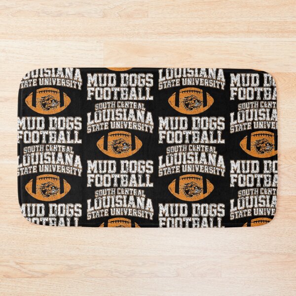 Artikelvorschau, Mud Dogs-Fußball der South Central Louisiana State University entworfen und verkauft von TempiesFashio.