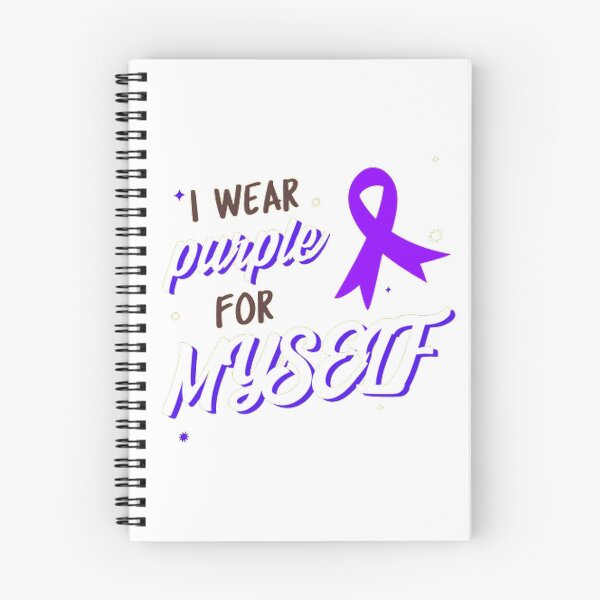 Item preview, Crohns and Colitis awareness purple ribbon - I wear purple for MYSELF designed and sold by Rodayna Elnaggar.