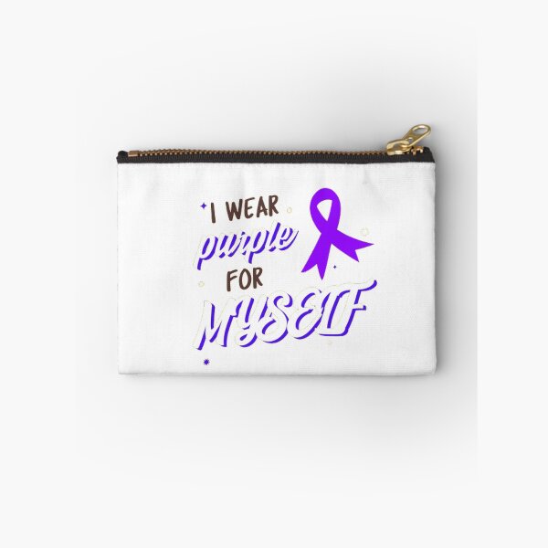 Item preview, Crohns and Colitis awareness purple ribbon - I wear purple for MYSELF designed and sold by Rodayna Elnaggar.