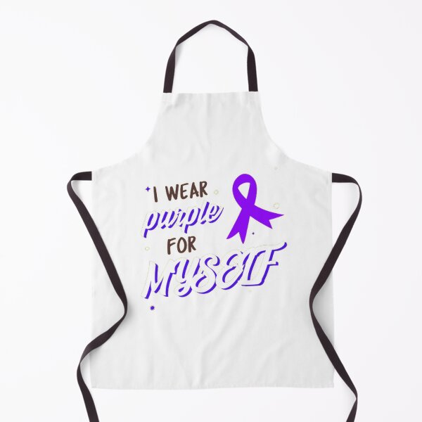 Item preview, Crohns and Colitis awareness purple ribbon - I wear purple for MYSELF designed and sold by Rodayna Elnaggar.