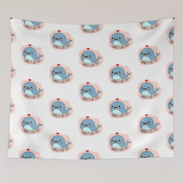 Item preview, I Whaley Like You Funny Whale Puns  designed and sold by punnybone.