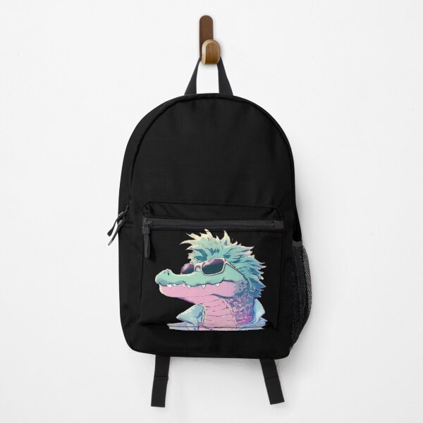 Item preview, Cool alligator wearing sunglasses pastel watercolor designed and sold by TomFrontierArt.